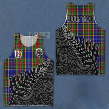 Beattie (Beatty) Crest Tartan Men's Tank Top with New Zealand Silver Fern Half Style Men - Tartan Vibes Clothing