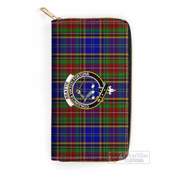 Tartan Vibes Clothing Beattie (Beatty) Tartan Women's Leather Wallet with Family Crest