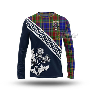 Beattie (Beatty) Tartan Long Sleeve T-Shirt Featuring Thistle and Scotland Map Unisex - Tartan Vibes Clothing