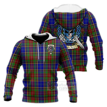 Beattie (Beatty) Tartan Knitted Hoodie with Family Crest Celtic Skull Style Unisex Knitted Pullover Hoodie - Tartan Vibes Clothing