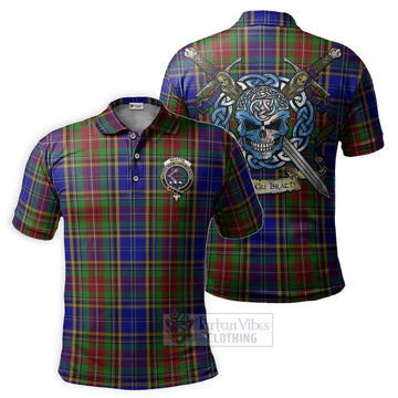 Beattie (Beatty) Tartan Polo Shirt with Family Crest Celtic Skull Style Kid - Tartan Vibes Clothing