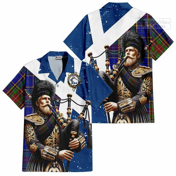 Beattie (Beatty) Tartan Hawaiian Shirt with Family Crest Scottish Bagpiper Vibes Kid - Tartan Vibes Clothing