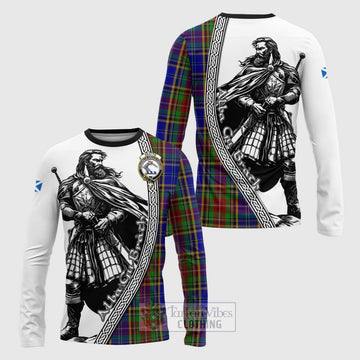 Beattie (Beatty) Tartan Clan Crest Long Sleeve T-Shirt with Highlander Warrior Celtic Style Unisex - Tartan Vibes Clothing