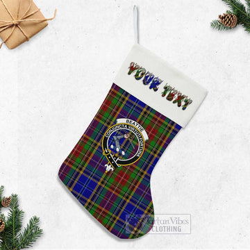 Beattie (Beatty) Tartan Family Crest Christmas Stocking with Personalized Text - Tartan Vibes Clothing