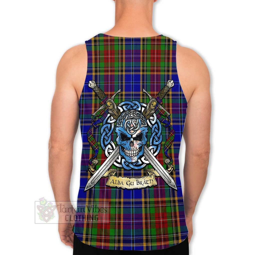Beattie (Beatty) Tartan Men's Tank Top with Family Crest Celtic Skull Style Men - Tartan Vibes Clothing