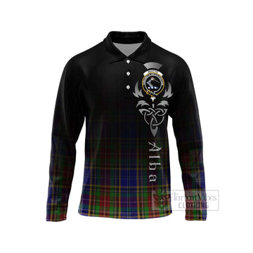Beattie (Beatty) Tartan Long Sleeve Polo Shirt Featuring Alba Gu Brath Family Crest Celtic Inspired Unisex - Tartan Vibes Clothing