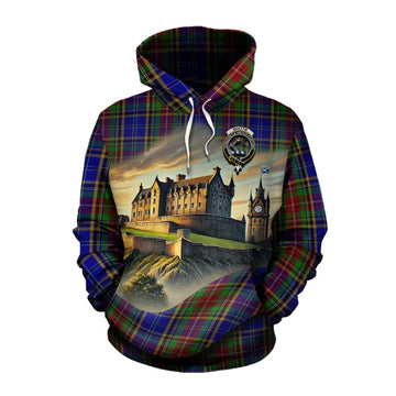 Beattie (Beatty) Tartan Family Crest Cotton Hoodie with Scottish Ancient Castle Style Pullover Hoodie XS - Tartan Vibes Clothing