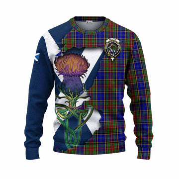 Tartan Vibes Clothing Beattie (Beatty) Tartan Family Crest Knitted Sweater Scottish Thistle Celtic Inspired