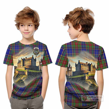 Beattie (Beatty) Tartan Family Crest Kid T-Shirt with Scottish Ancient Castle Style - Tartan Vibes Clothing