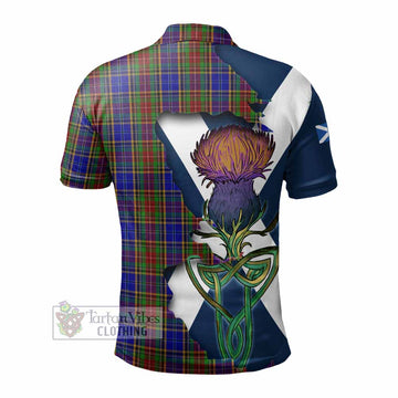 Tartan Vibes Clothing Beattie (Beatty) Tartan Family Crest Polo Shirt Scottish Thistle Celtic Inspired