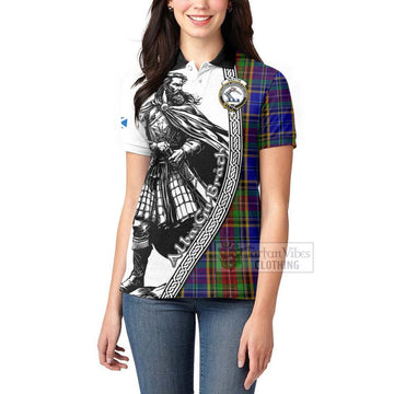 Beattie (Beatty) Tartan Clan Crest Women's Polo Shirt with Highlander Warrior Celtic Style - Tartan Vibes Clothing