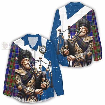 Beattie (Beatty) Tartan Women's Casual Shirt with Family Crest Scottish Bagpiper Vibes - Tartan Vibes Clothing