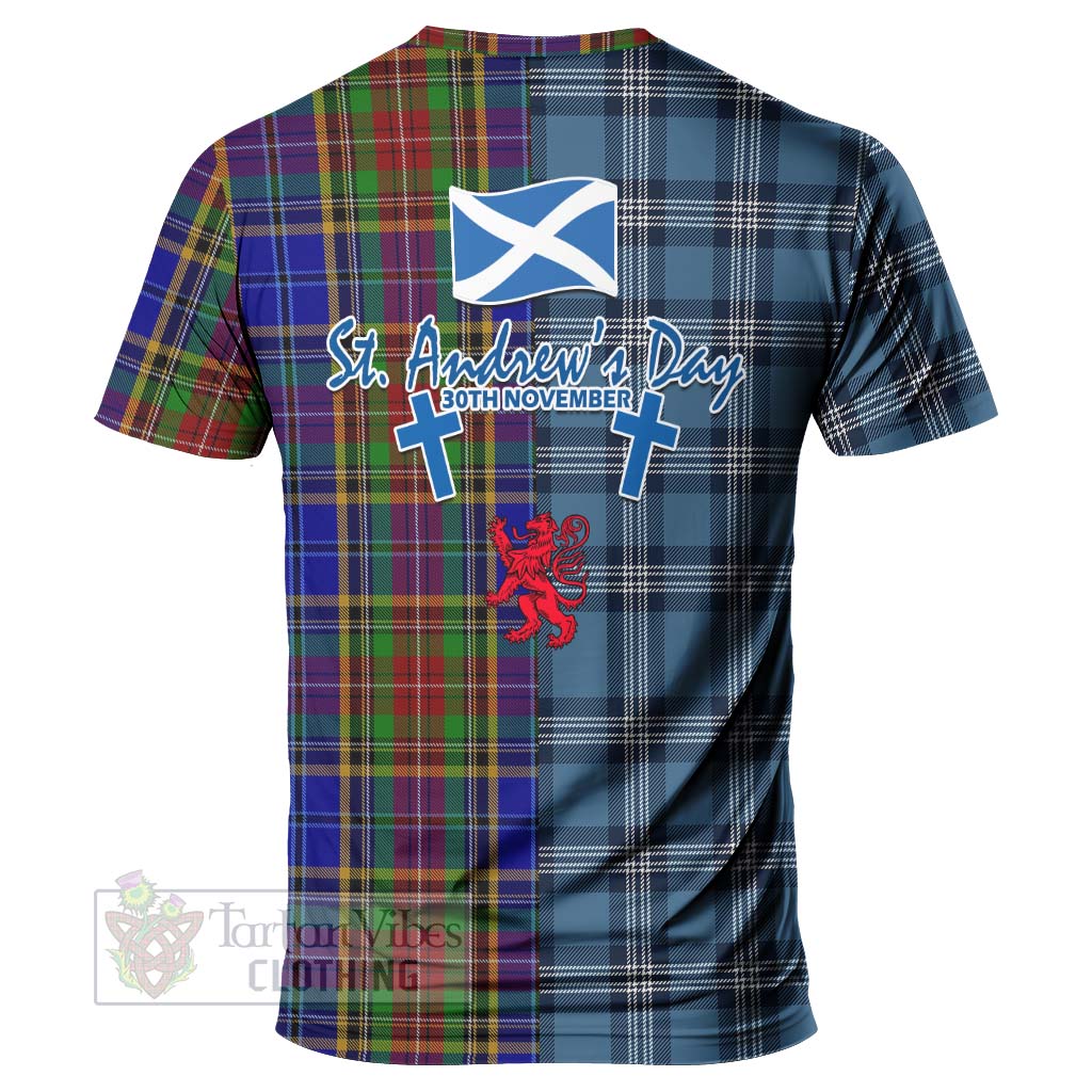 Tartan Vibes Clothing Beattie (Beatty) Tartan T-Shirt Happy St. Andrew's Day Half Tartan Style
