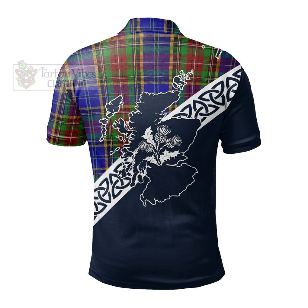 Beattie (Beatty) Tartan Polo Shirt Featuring Thistle and Scotland Map - Tartanvibesclothing Store