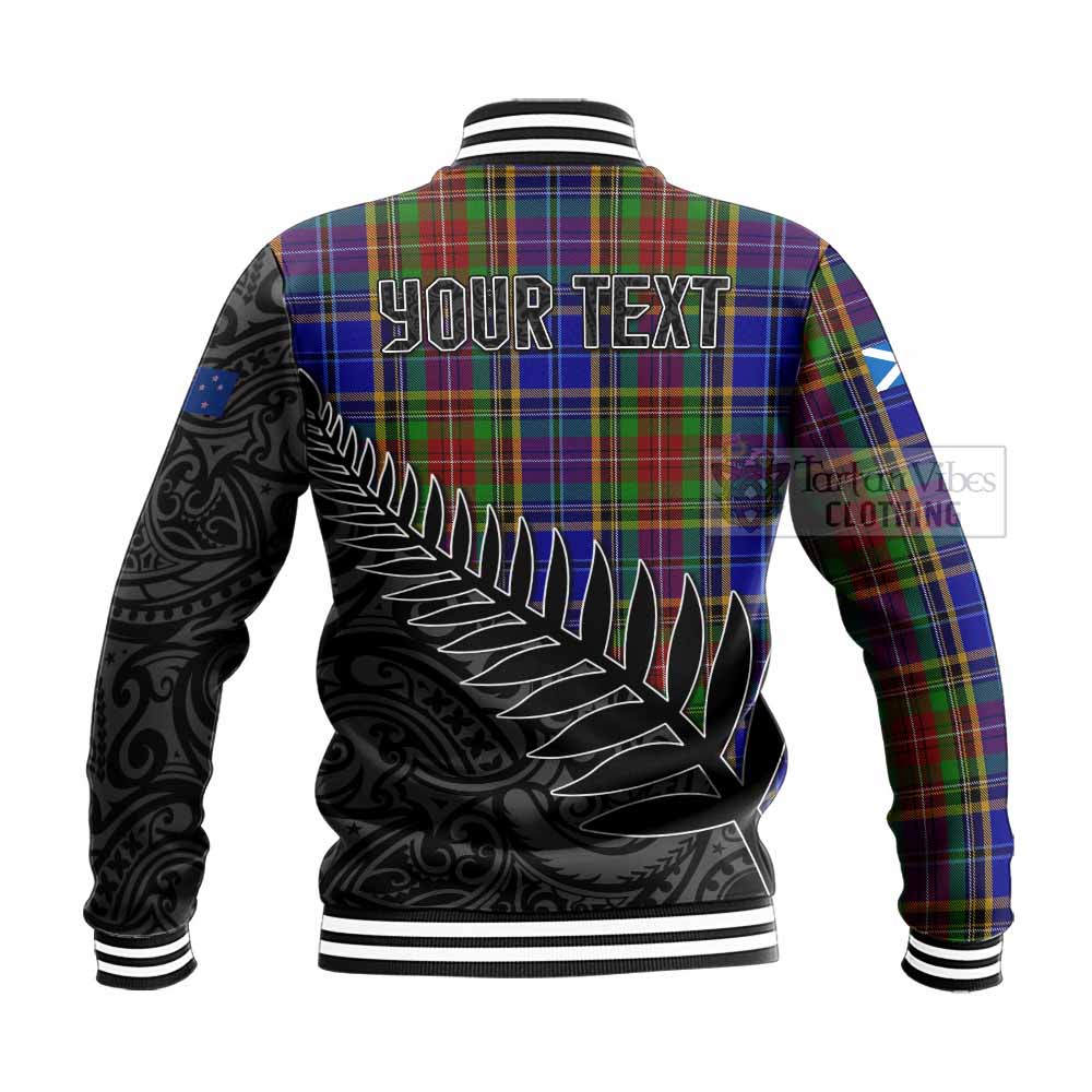 Beattie (Beatty) Crest Tartan Baseball Jacket with New Zealand Silver Fern Half Style - Tartan Vibes Clothing