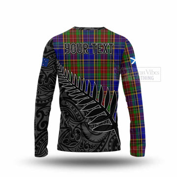 Beattie (Beatty) Crest Tartan Long Sleeve T-Shirt with New Zealand Silver Fern Half Style - Tartan Vibes Clothing