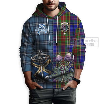 Beattie (Beatty) Tartan Hoodie Happy St. Andrew's Day Half Tartan Style - Tartan Vibes Clothing