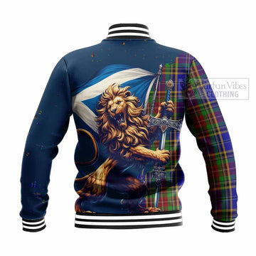 Beattie (Beatty) Tartan Family Crest Baseball Jacket with Scottish Majestic Lion - Tartan Vibes Clothing