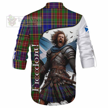 Tartan Vibes Clothing Beattie (Beatty) Crest Tartan Ghillie Kilt Shirt Inspired by the Freedom of Scottish Warrior