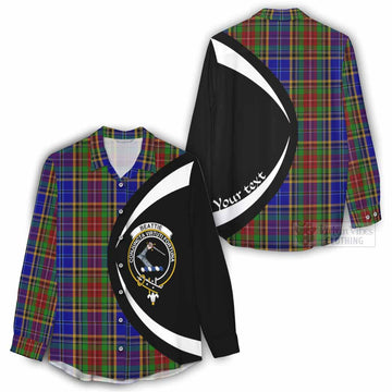 Beattie (Beatty) Tartan Women's Casual Shirt with Family Crest Circle Style - Tartan Vibes Clothing