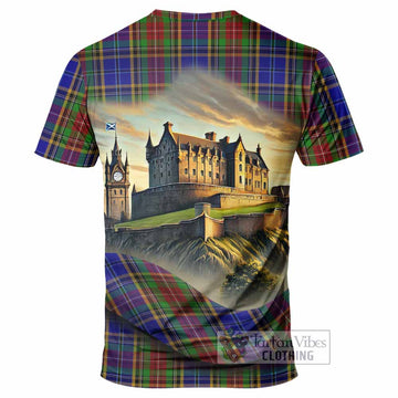 Beattie (Beatty) Tartan Family Crest T-Shirt with Scottish Ancient Castle Style
