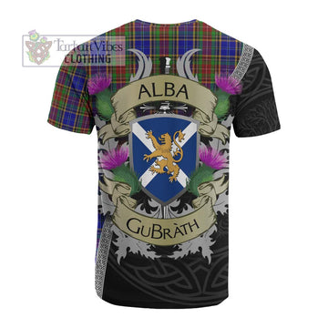 Beattie (Beatty) Tartan Family Crest Cotton T-shirt Lion Rampant Royal Thistle Shield Celtic Inspired