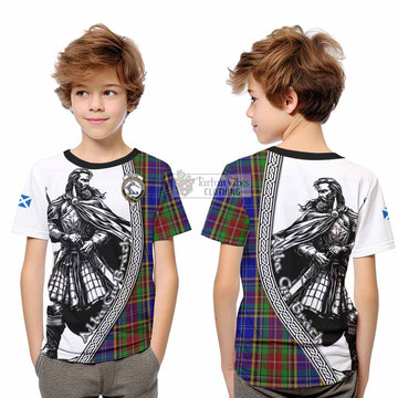 Beattie (Beatty) Tartan Clan Crest Kid T-Shirt with Highlander Warrior Celtic Style - Tartan Vibes Clothing