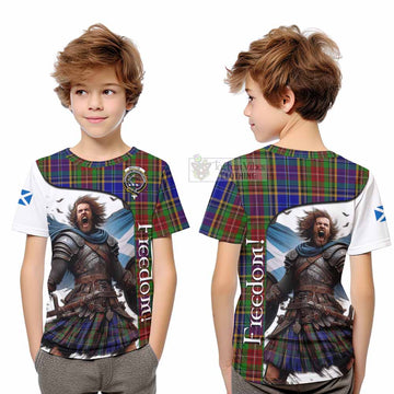 Tartan Vibes Clothing Beattie (Beatty) Crest Tartan Kid T-Shirt Inspired by the Freedom of Scottish Warrior