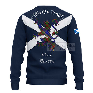 Beattie (Beatty) Tartan Lion Rampant Ugly Sweater Proudly Display Your Heritage with Alba Gu Brath and Clan Name - Tartan Vibes Clothing