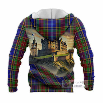 Beattie (Beatty) Tartan Family Crest Knitted Hoodie with Scottish Ancient Castle Style - Tartan Vibes Clothing
