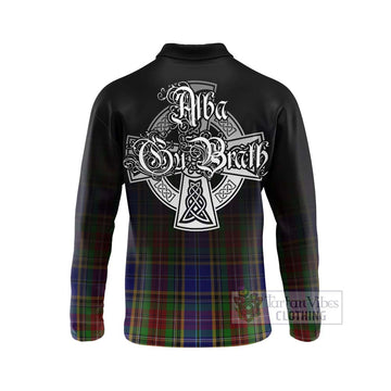 Beattie (Beatty) Tartan Long Sleeve Polo Shirt Featuring Alba Gu Brath Family Crest Celtic Inspired - Tartan Vibes Clothing