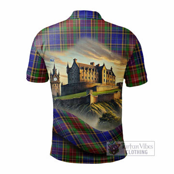 Tartan Vibes Clothing Beattie (Beatty) Tartan Family Crest Polo Shirt with Scottish Ancient Castle Stype