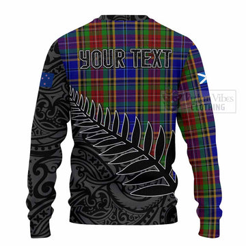 Tartan Vibes Clothing Beattie (Beatty) Crest Tartan Knitted Sweater with New Zealand Silver Fern Half Style