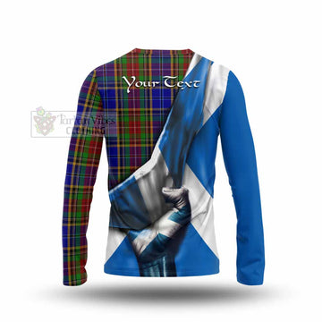 Beattie (Beatty) Tartan Long Sleeve T-Shirt with Family Crest Scotland Patriotic Style - Tartan Vibes Clothing