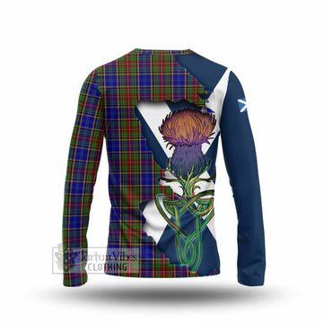 Tartan Vibes Clothing Beattie (Beatty) Tartan Family Crest Long Sleeve T-Shirt Scottish Thistle Celtic Inspired