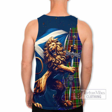 Beattie (Beatty) Tartan Family Crest Men's Tank Top with Scottish Majestic Lion - Tartan Vibes Clothing