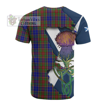 Beattie (Beatty) Tartan Family Crest Cotton T-shirt Scottish Thistle Celtic Inspired