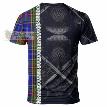 Beattie (Beatty) Tartan T-Shirt with Family Crest Cross Sword Thistle Celtic Vibes