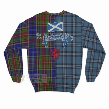 Beattie (Beatty) Tartan Sweatshirt Happy St. Andrew's Day Half Tartan Style - Tartan Vibes Clothing