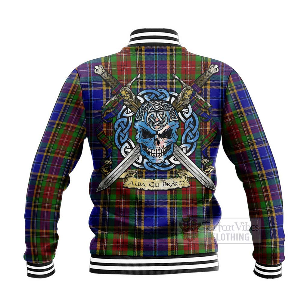 Beattie (Beatty) Tartan Baseball Jacket with Family Crest Celtic Skull Style - Tartan Vibes Clothing