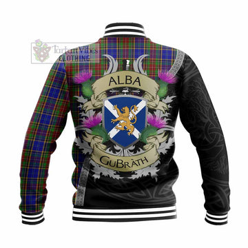 Beattie (Beatty) Tartan Family Crest Baseball Jacket Lion Rampant Royal Thistle Shield Celtic Inspired - Tartan Vibes Clothing