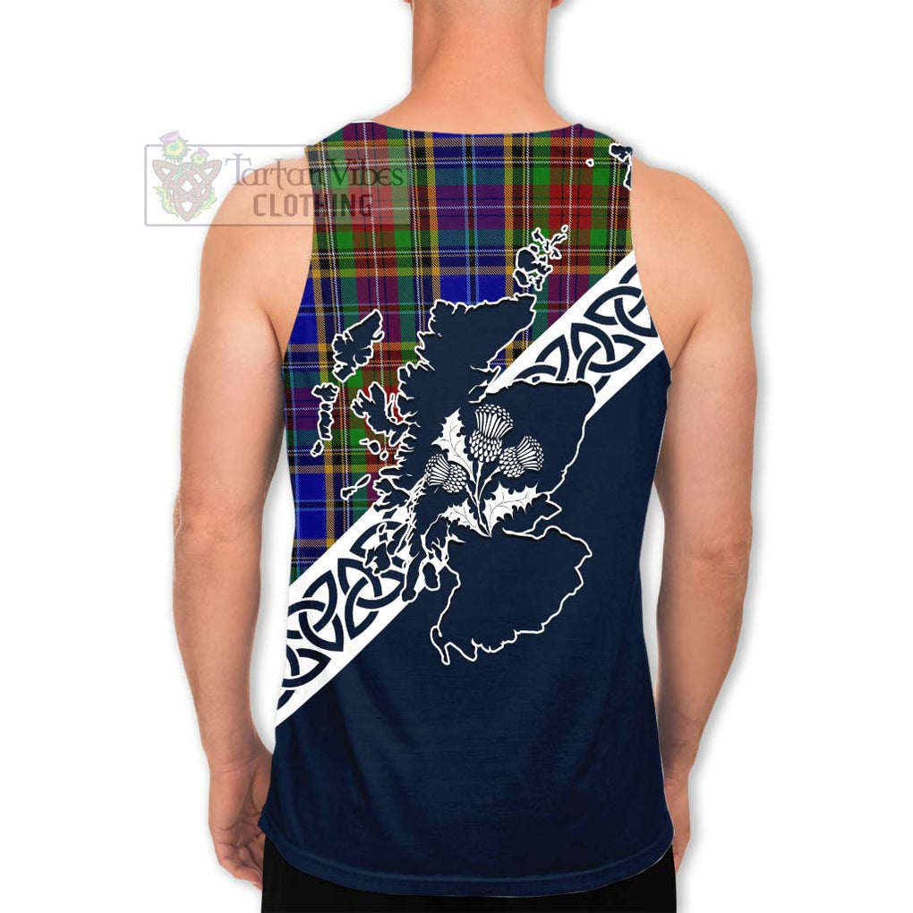 Beattie (Beatty) Tartan Men's Tank Top Featuring Thistle and Scotland Map - Tartan Vibes Clothing