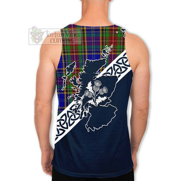 Beattie (Beatty) Tartan Men's Tank Top Featuring Thistle and Scotland Map - Tartan Vibes Clothing