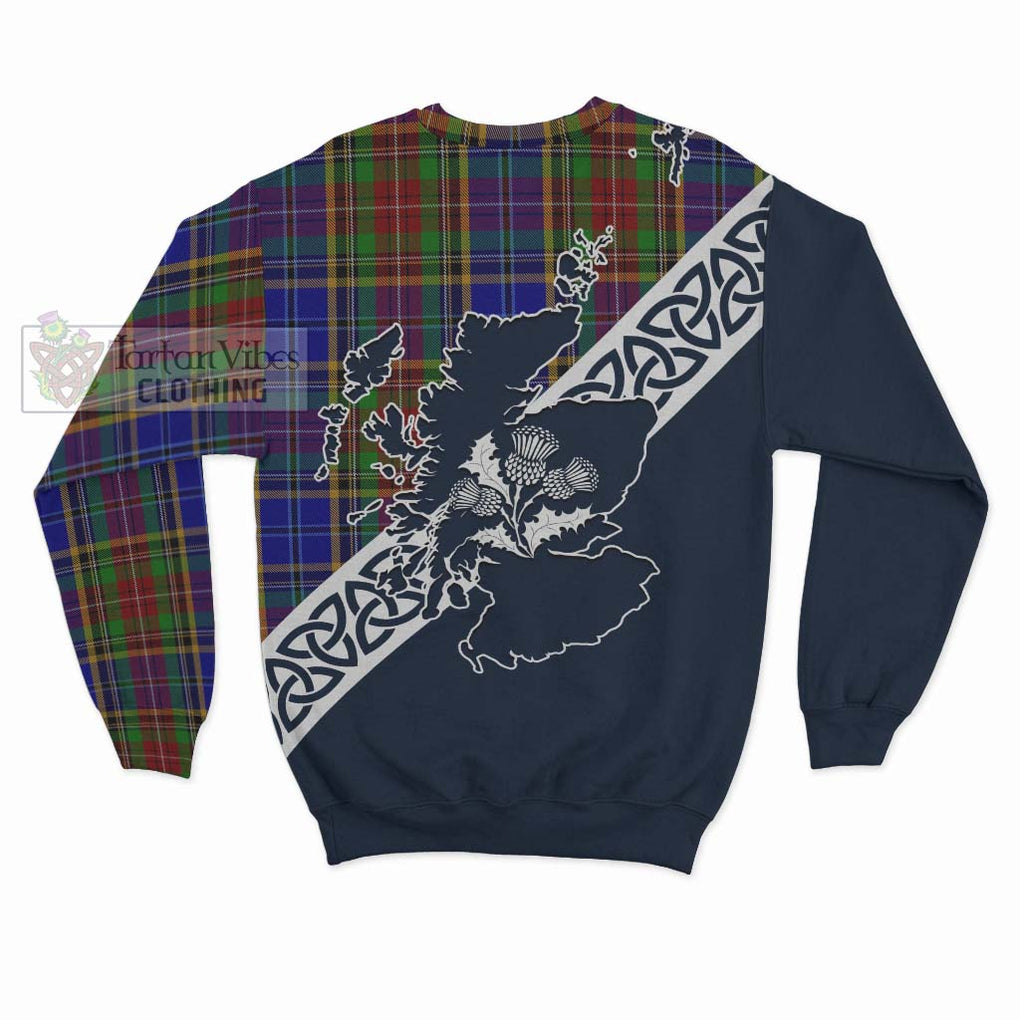 Beattie (Beatty) Tartan Sweatshirt Featuring Thistle and Scotland Map - Tartan Vibes Clothing