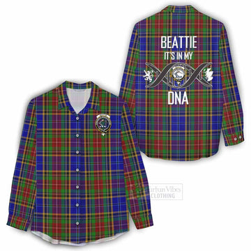 Beattie (Beatty) Tartan Women's Casual Shirt with Family Crest DNA In Me Style - Tartan Vibes Clothing
