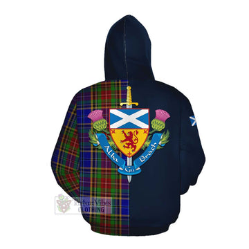Beattie (Beatty) Tartan Cotton Hoodie Alba with Scottish Lion Royal Arm Half Style Pullover Hoodie - Tartan Vibes Clothing