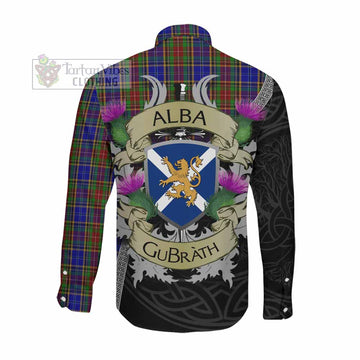 Beattie (Beatty) Tartan Family Crest Long Sleeve Button Shirt Lion Rampant Royal Thistle Shield Celtic Inspired Men's Shirt - Tartan Vibes Clothing