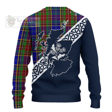 Beattie (Beatty) Tartan Ugly Sweater Featuring Thistle and Scotland Map - Tartan Vibes Clothing
