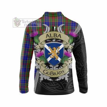 Beattie (Beatty) Tartan Family Crest Long Sleeve Polo Shirt Lion Rampant Royal Thistle Shield Celtic Inspired - Tartan Vibes Clothing