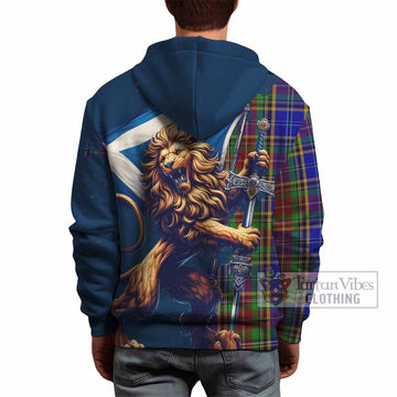 Beattie (Beatty) Tartan Family Crest Hoodie with Scottish Majestic Lion - Tartan Vibes Clothing